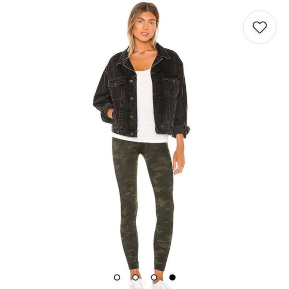 SPANX Look at Me Now Seamless High Waist Leggings Green Camo XL - Picture 4 of 11